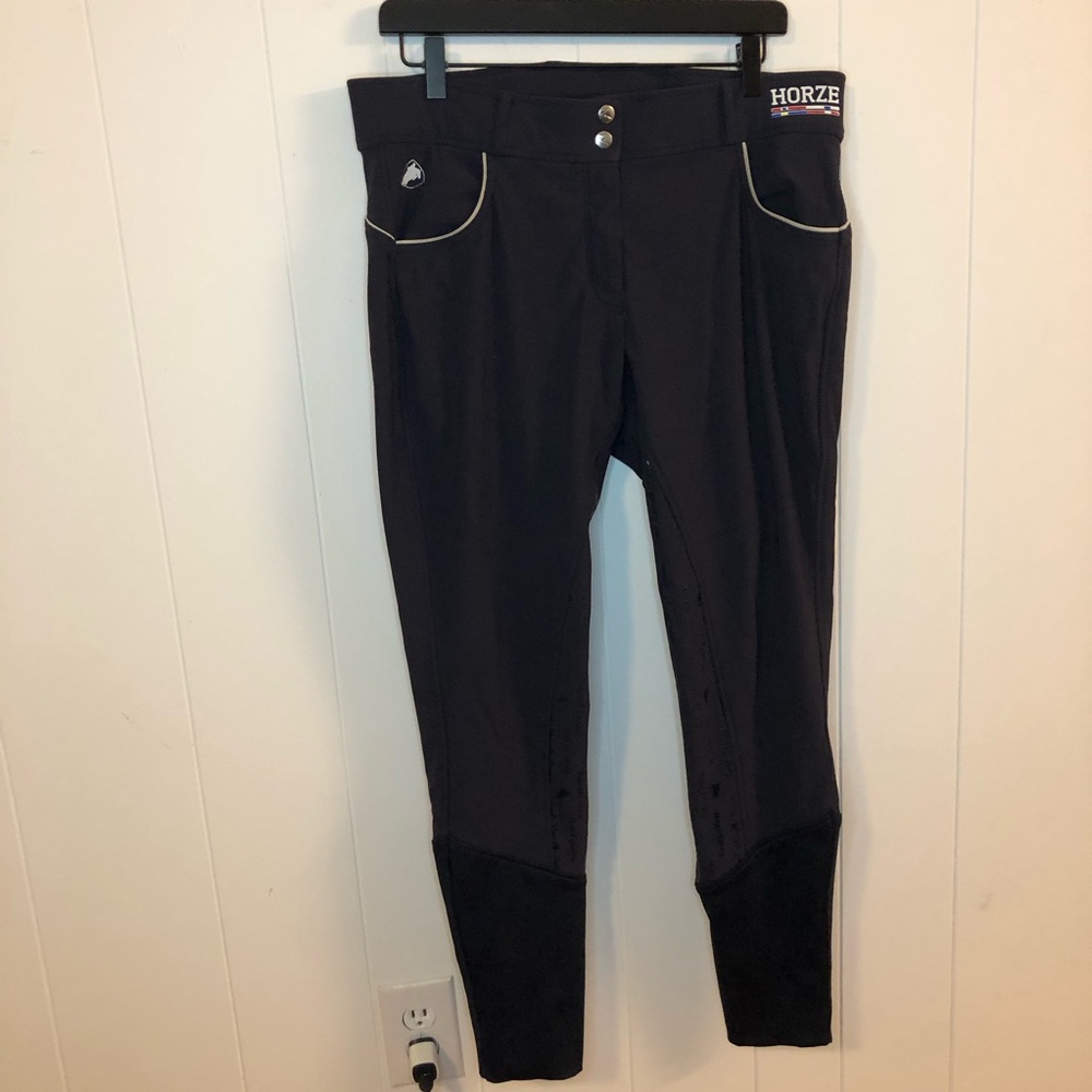 Horze Black Women's Equestrian Riding Breeches Size 32
